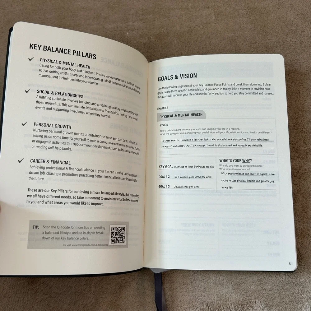 MindPanda 3 Month Undated Productivity Daily Planner Guided 90-Day System